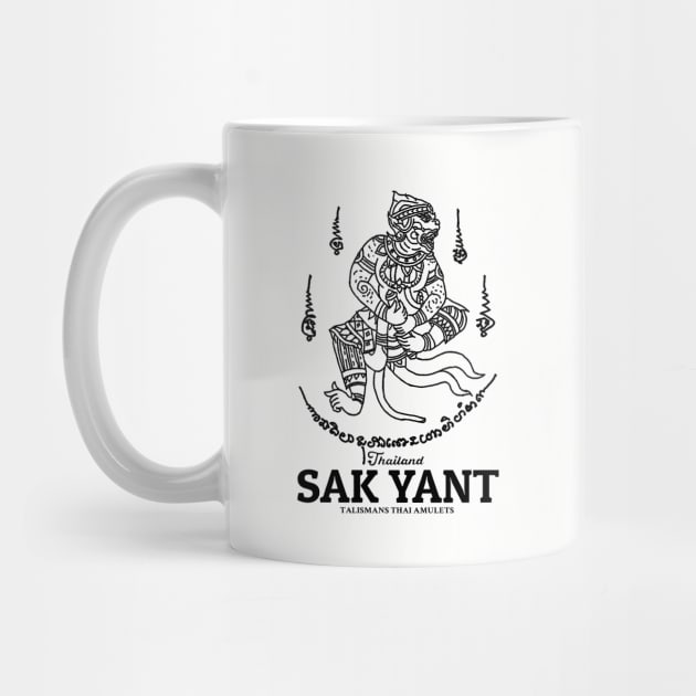 Muay Thai Sak Yant Hanuman by KewaleeTee